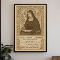 Blessed Diana d'Andalò Religious Heritage Poster
