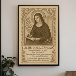 Blessed Diana d'Andalò Religious Heritage Poster