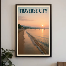 Traverse City Sunset Poster