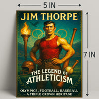 Jim Thorpe The Legend of Athleticism Poster PosterGoat