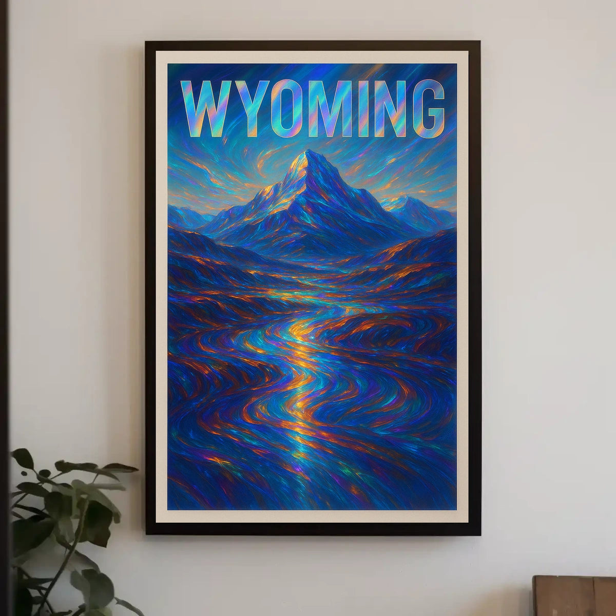 Wyoming A Vibrant Landscape Poster