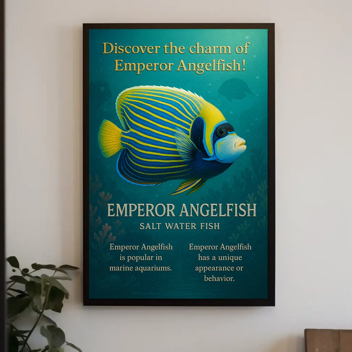 Discover the Charm of Emperor Angelfish Poster
