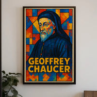 Geoffrey Chaucer Literary Icon Poster