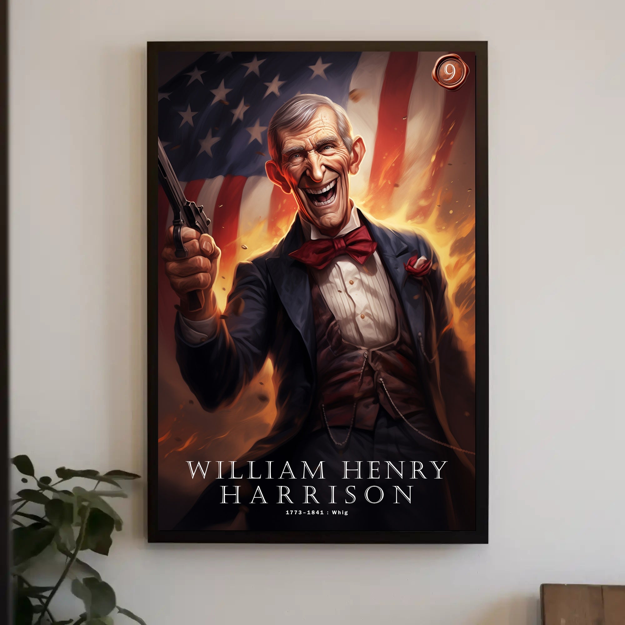 William Henry Harrison Tribute Poster