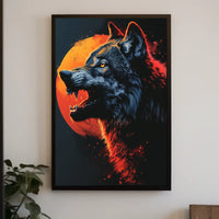 Wolf Under The Blood Moon Poster