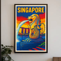 Singapore Iconic Merlion Poster