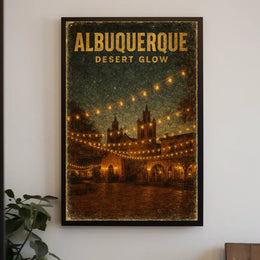 Albuquerque Desert Glow Poster