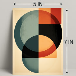 Abstract Geometric Harmony Abstract Poster