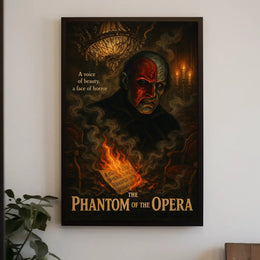 Phantom of the Opera Gothic Mystery Art Poster
