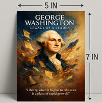 George Washington Legacy of a Leader Poster PosterGoat