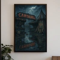 Eerie Carnival Night Poster