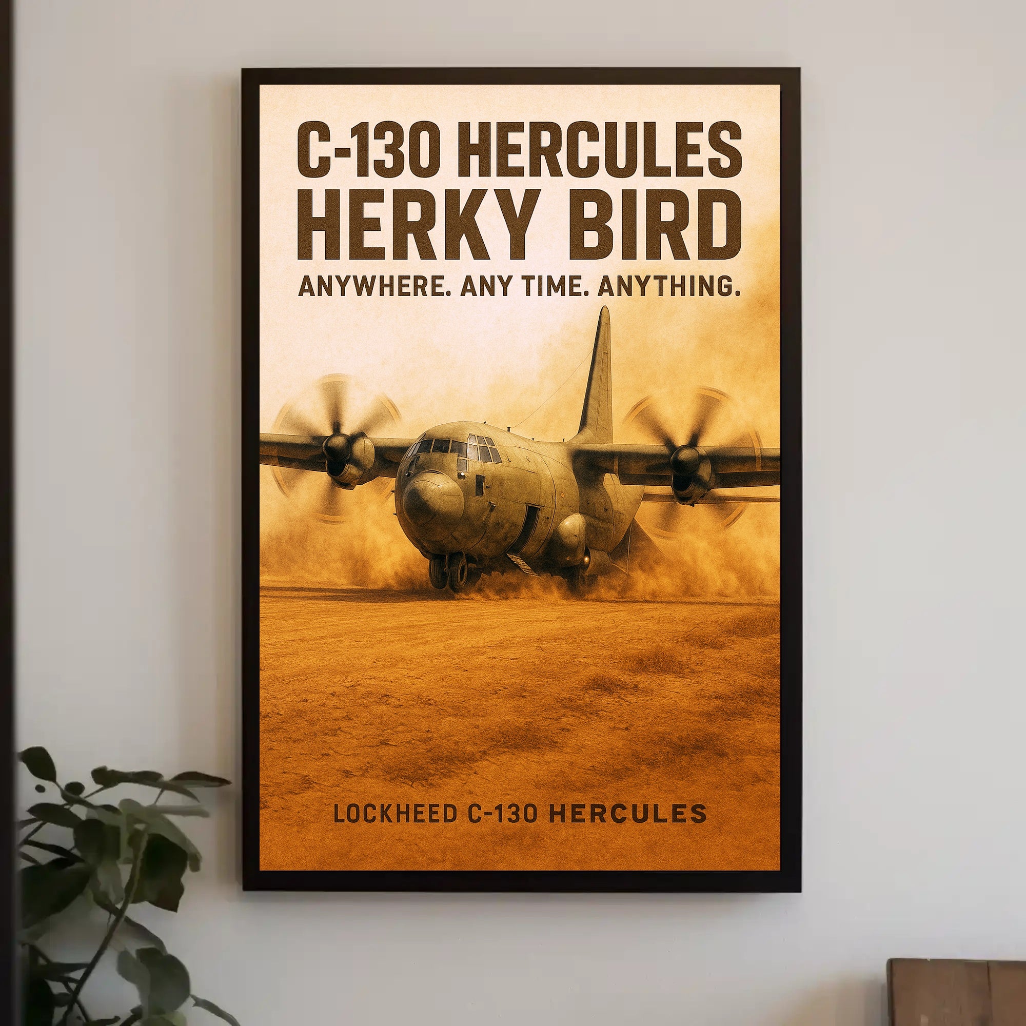C-130 Hercules Herky Bird Poster PosterGoat