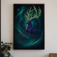 Celestial Stag Poster