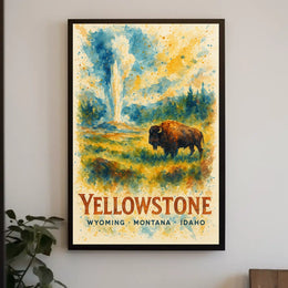 Yellowstone National Park Poster