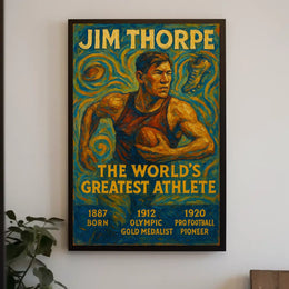 Jim Thorpe Legendary Athlete Jim Thorpe Poster