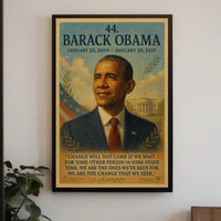 Barack Obama Presidency Inspirational Patriotic Poster