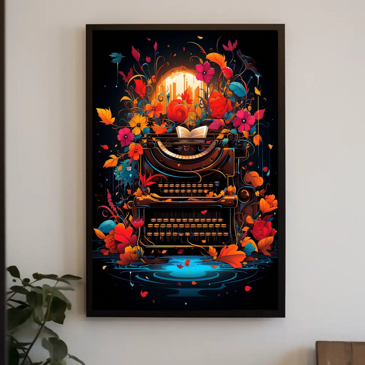 Floral Symphony of Creativity Poster