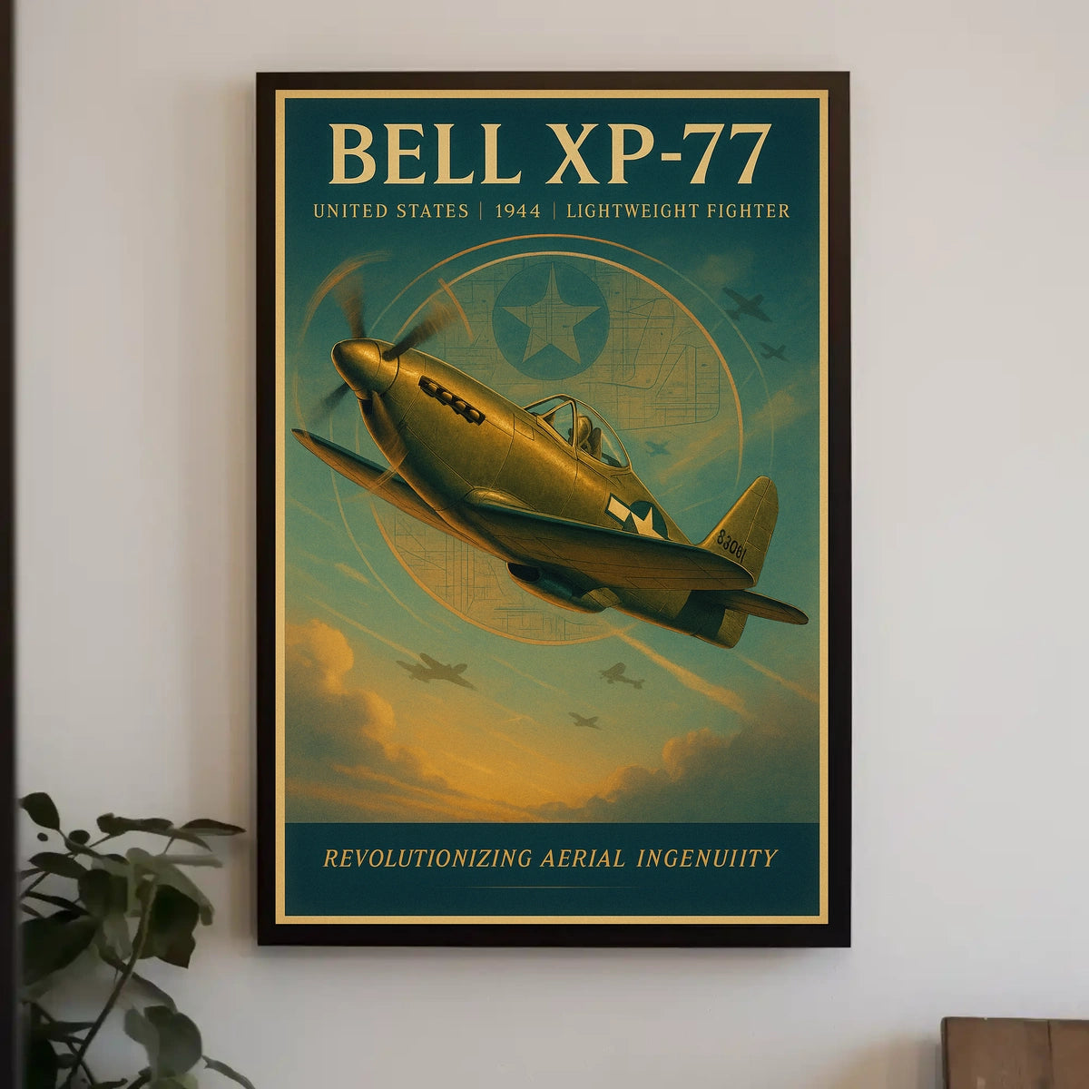 Bell XP-77 Lightweight Fighter Poster