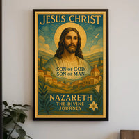 Divine Jesus Christ Vintage Iconography Cultural or Heritage Poster