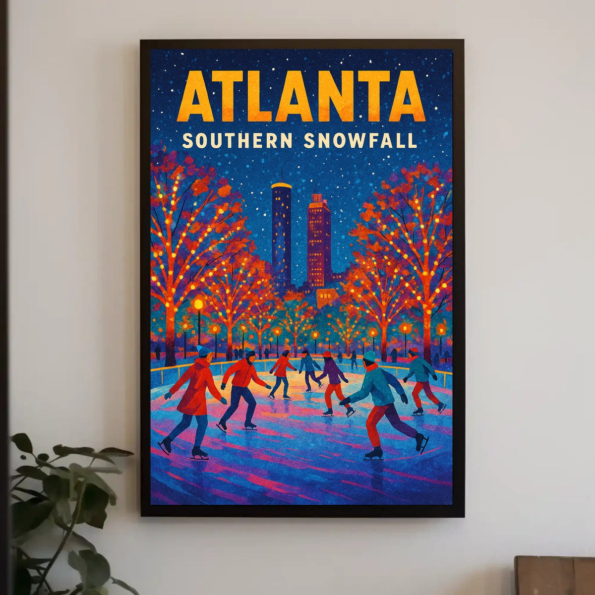 Atlanta Southern Snowfall Poster