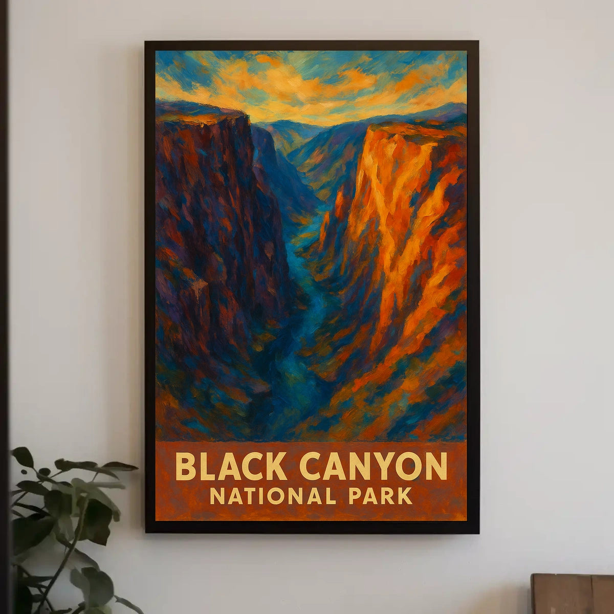 Black Canyon National Park Poster Wall Art 18x24 Print