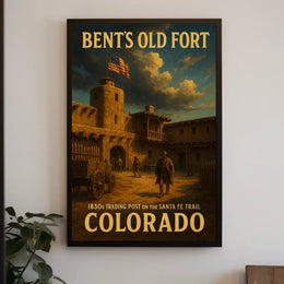 BentS Old Fort 1830S Trading Post Poster