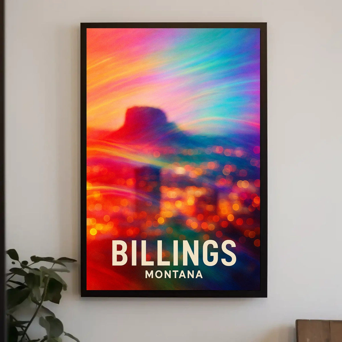 Vibrant Billings, Montana Poster