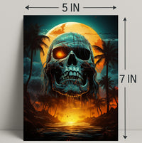Skull Island Sunset Poster