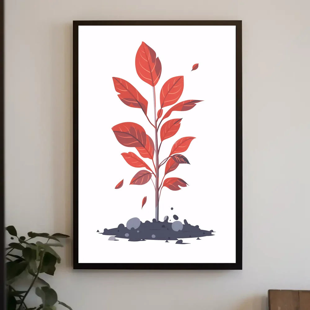 Futuristic Cityscape Neon Art Poster