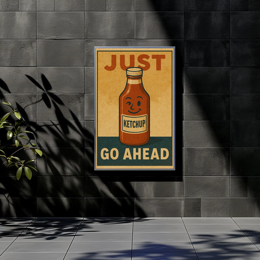 Just Ketchup Go Ahead Parody Poster
