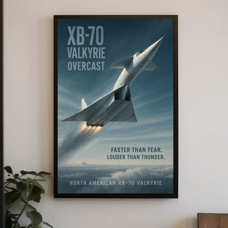 North American XB-70 Valkyrie Cold War Military Recruitment Poster
