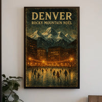 Denver Rocky Mountain Noël Poster