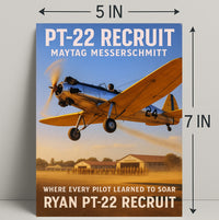 PT-22 Recruit Aviation Training Poster PosterGoat