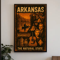 Arkansas The Natural State Poster