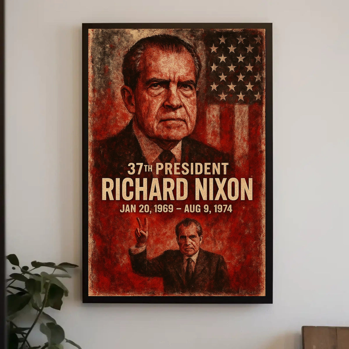 Richard Nixon 37th President Poster