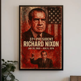 Richard Nixon 37th President Poster