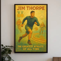 Jim Thorpe Legendary Athlete Poster