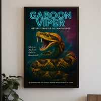 Gaboon Viper Natures Master of Camouflage Poster