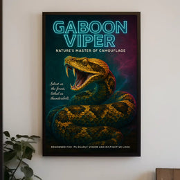Gaboon Viper Natures Master of Camouflage Poster