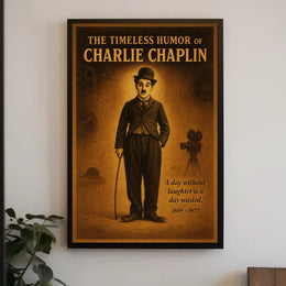 The Timeless Humor Of Charlie Chaplin Poster