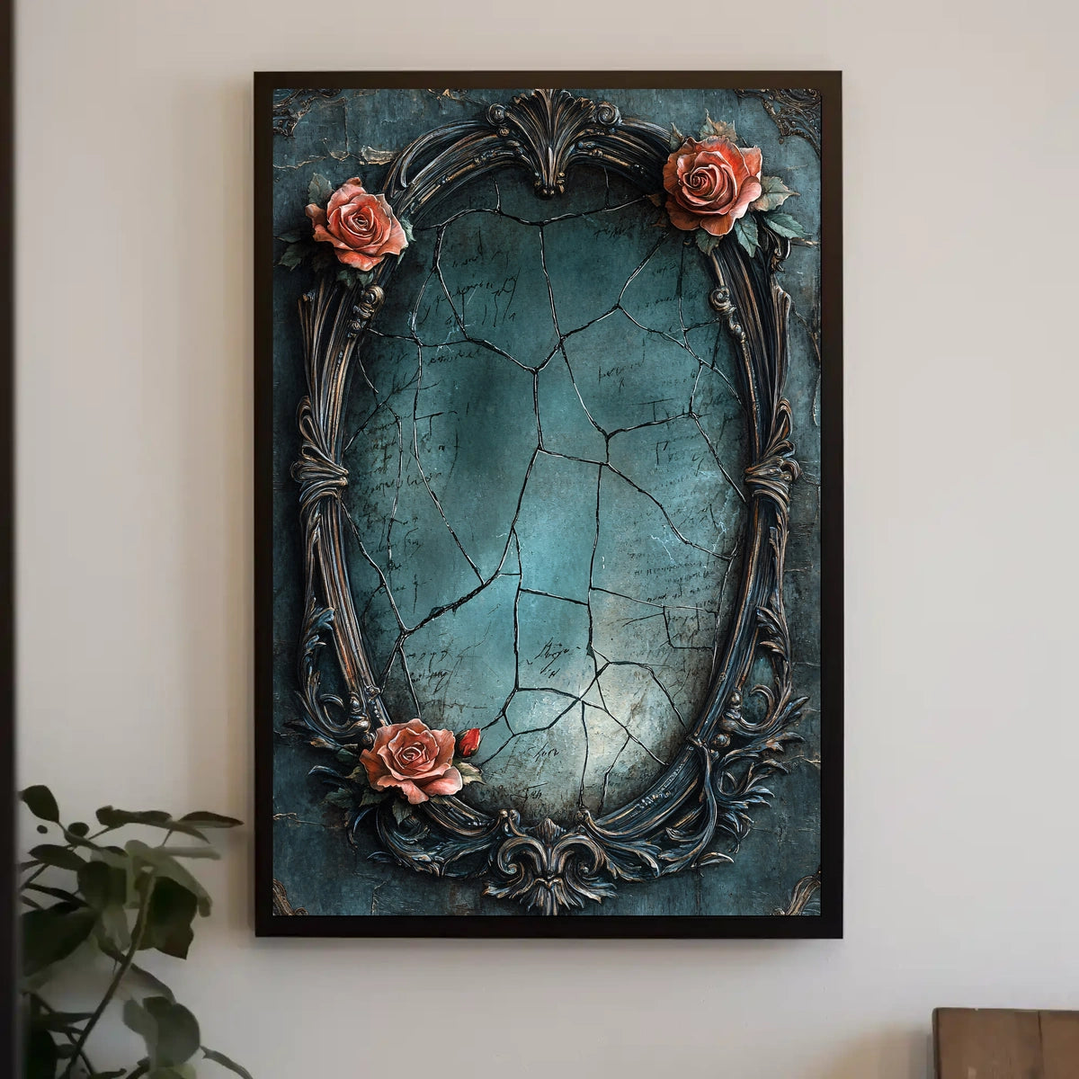 Ornate Vintage Beauty & Decay Art Print Abstract Poster