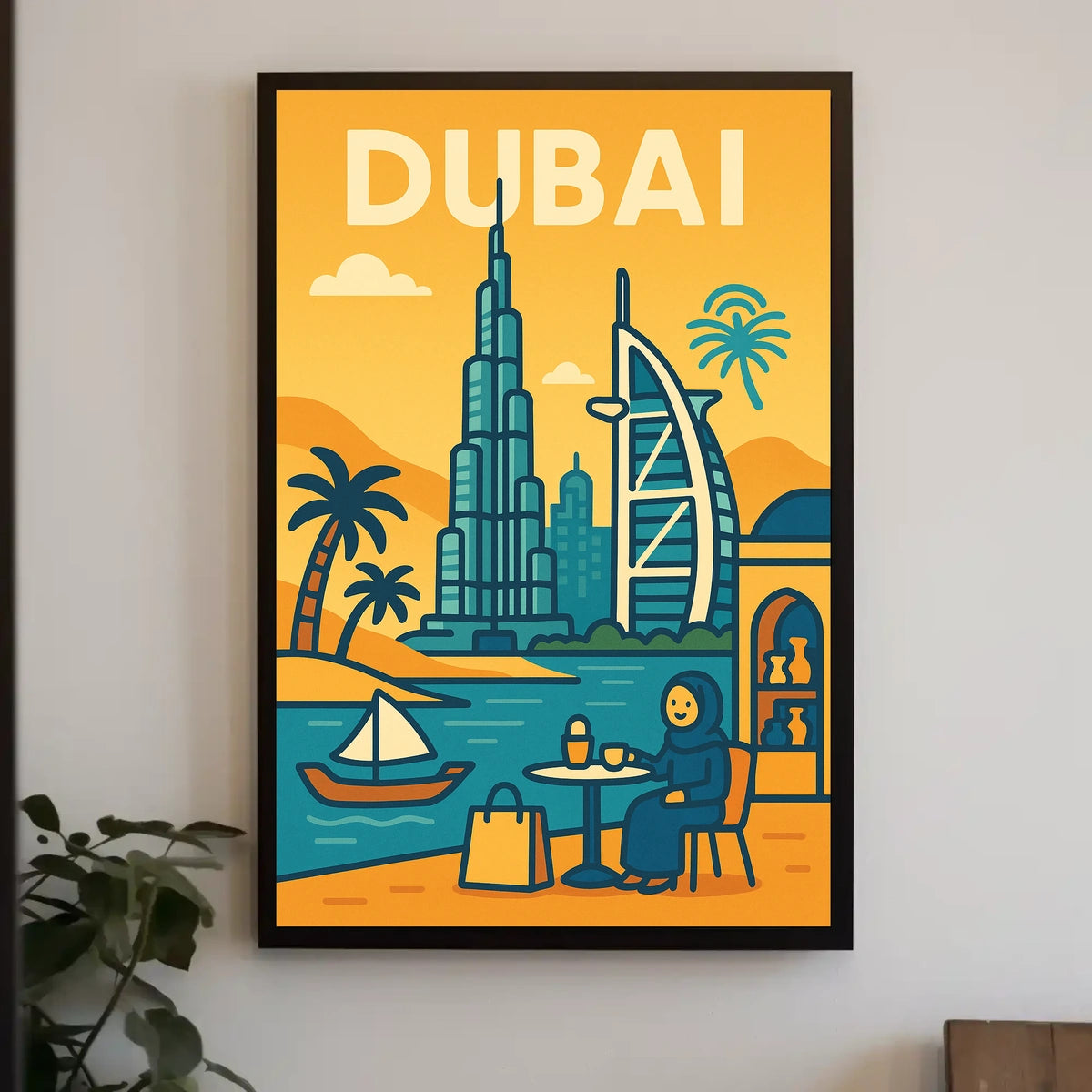 Discover Dubai Poster Iconic Skyline For Luxury Home Decor