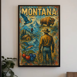 Montana Wilderness Adventure Poster