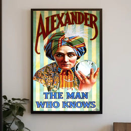 Mystical Psychic Performer Vintage Artistic Pop Culture Poster
