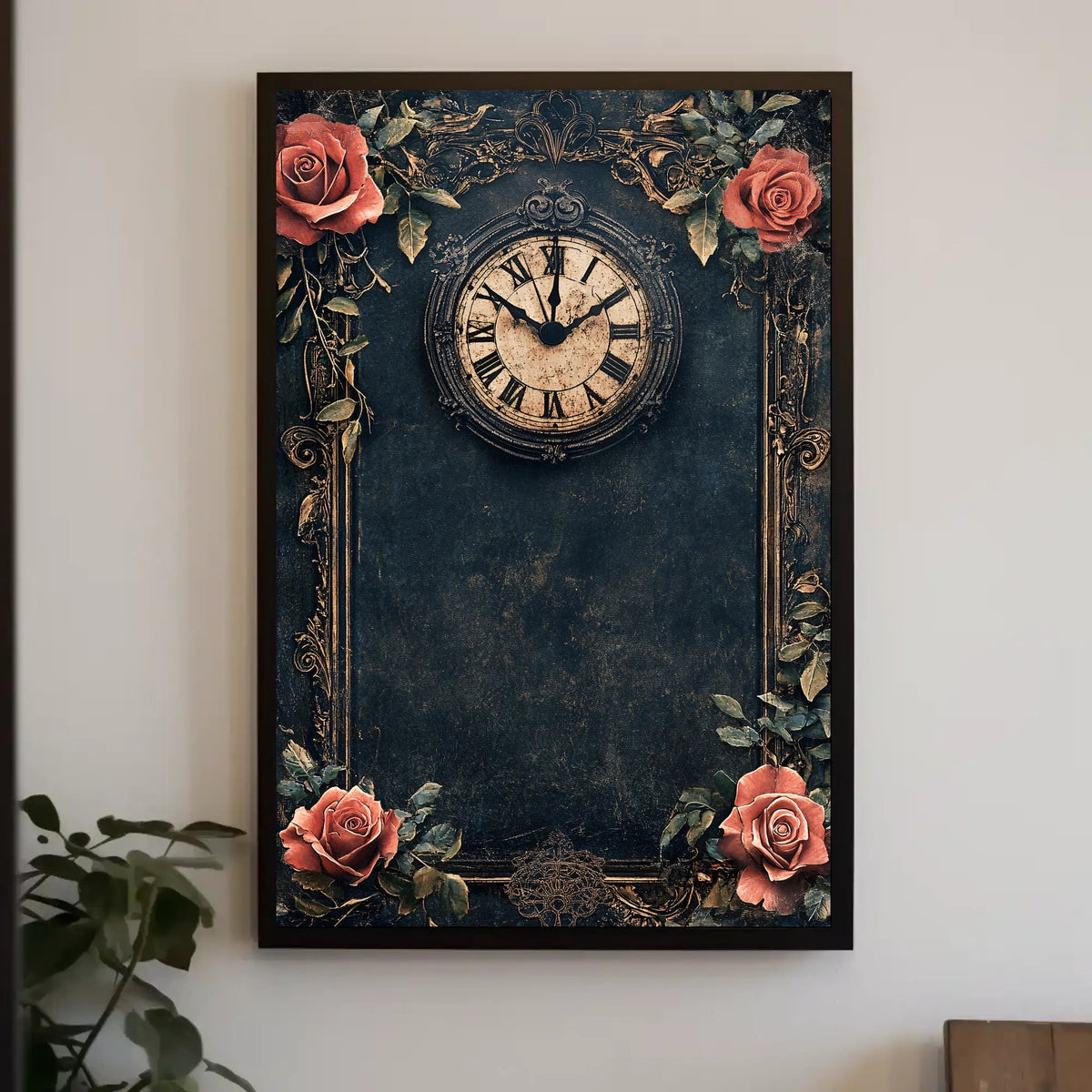 Vintage Clock Wall Art for Heritage Enthusiasts – Cultural Poster