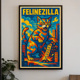 Felinezilla Poster