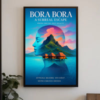 Bora Bora  A Surreal Escape Poster PosterGoat