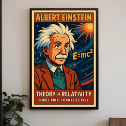 Albert Einstein Theory Of Relativity Poster