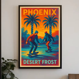 Phoenix Desert Frost Poster