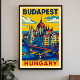 Budapest A Vibrant Tribute Poster